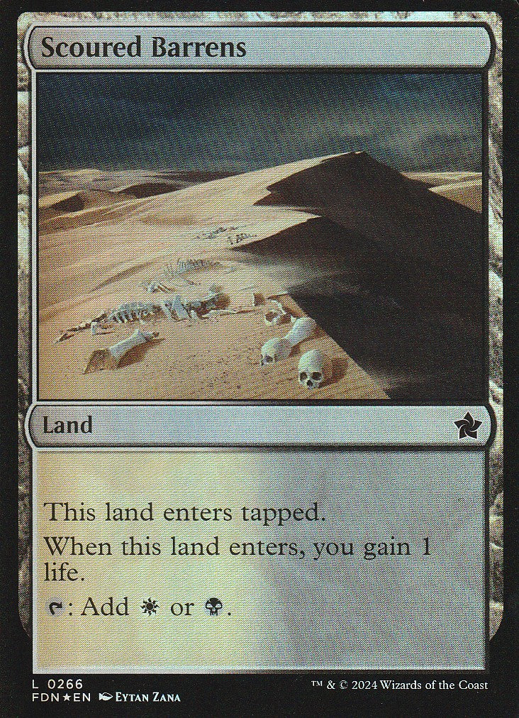 Magic the Gathering: Foundations Scoured Barrens FDN L0266 Foil