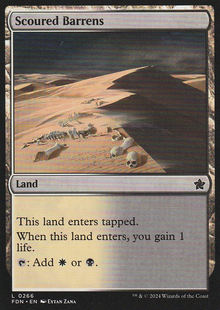 Magic the Gathering: Foundations Scoured Barrens FDN L0266 Non-Foil