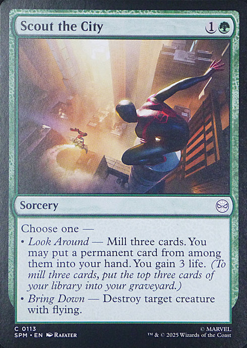 Magic the Gathering: Spider-Man

Scout the City SPM C0113