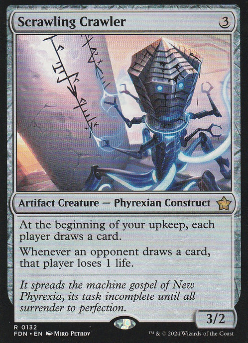 Magic the Gathering: Foundations Scrawling Crawler FDN R0132 Non-Foil