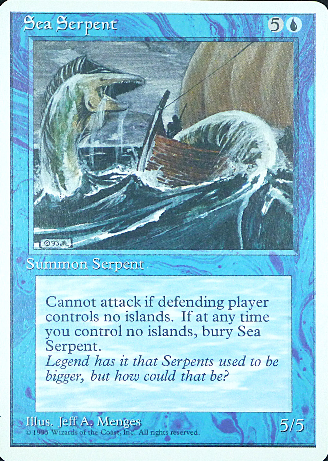 Magic the Gathering: Fourth Edition

Sea Serpent Fourth C0098