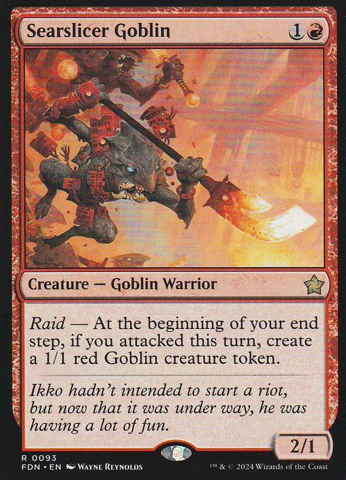 Magic the Gathering: Foundations Searslicer Goblin FDN R0093