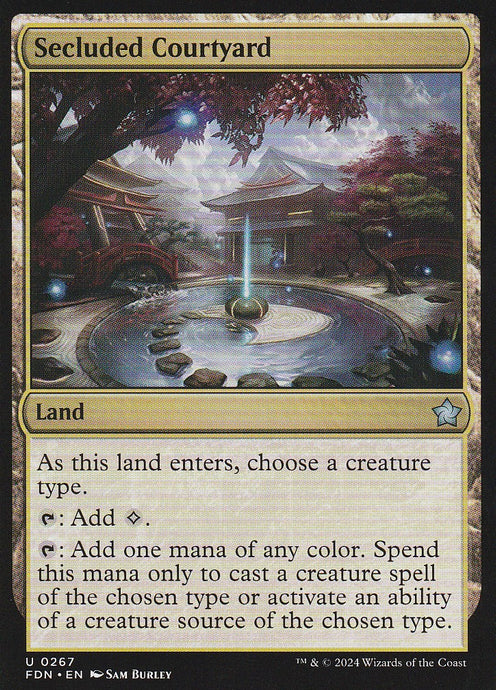 Magic the Gathering: Foundations Secluded Courtyard FDN U0267 Non-Foil