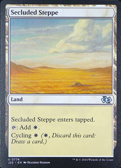 Magic the Gathering: Foundations Jumpstart

Secluded Steppe J25 U0774