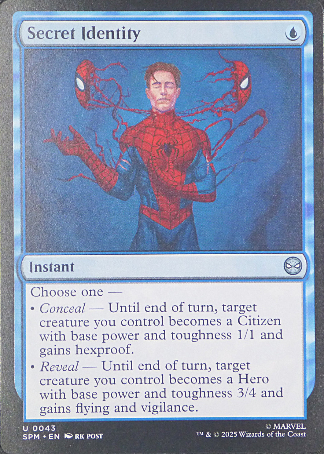 Magic the Gathering: Spider-Man

Secret Identity SPM U0043