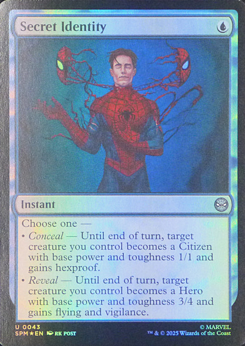 Magic the Gathering: Spider-Man

Secret Identity SPM U0043 - Foil