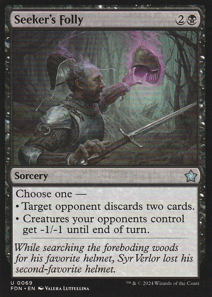Magic the Gathering: Foundations Seeker's Folly FDN U0069 Non-Foil
