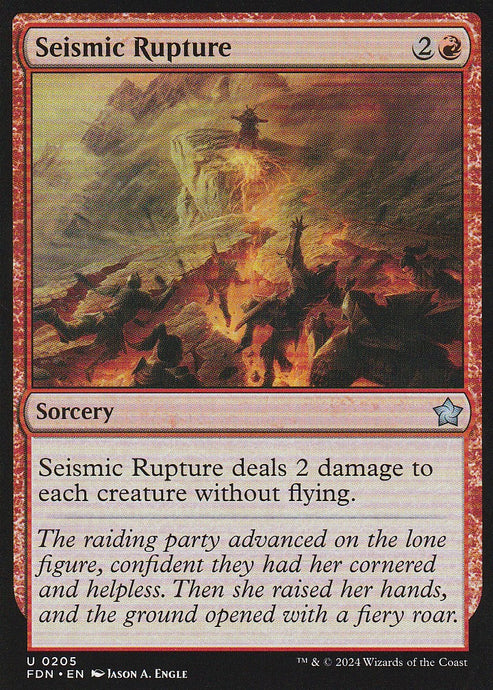 Magic the Gathering: Foundations Seismic Rupture FDN U0205 Non-Foil