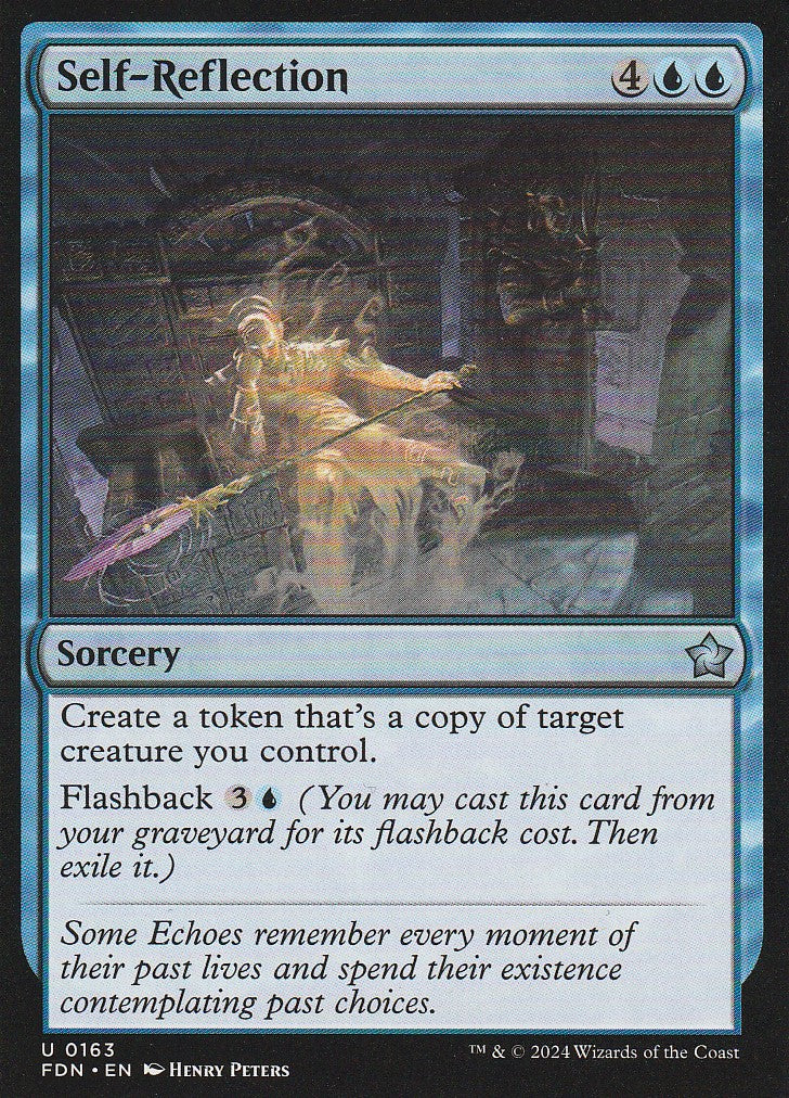 Magic the Gathering: Foundations Self-Reflection FDN U0163 Non-Foil