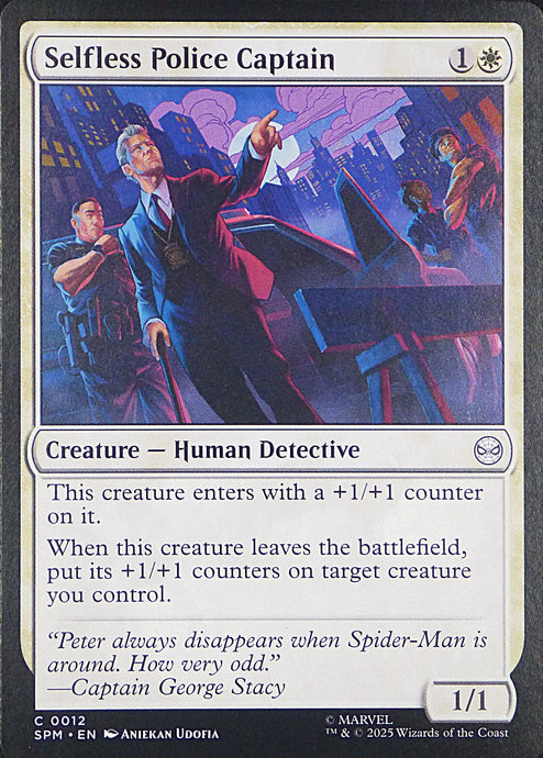 Magic the Gathering: Spider-Man

Selfless Police Captain SPM C0012