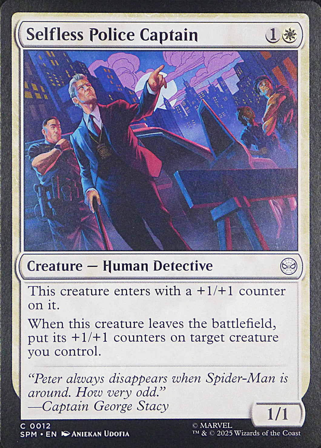 Magic the Gathering: Spider-Man

Selfless Police Captain SPM C0012