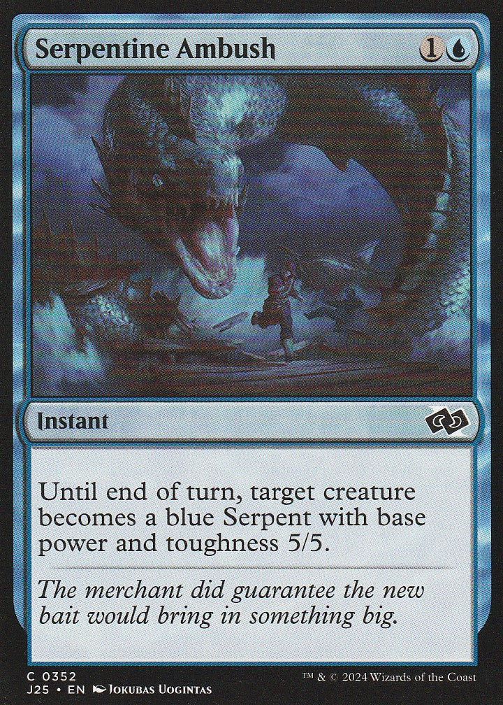 Magic the Gathering: Foundations Jumpstart Serpentine Ambush J25 C0352