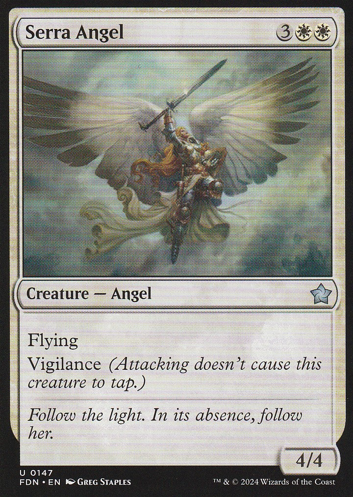 Magic the Gathering: Foundations Serra Angel FDN U0147 Non-Foil