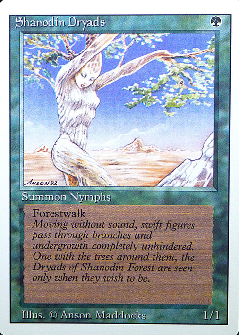 Magic the Gathering: Revised/3rd Edition
Shanodin Dryads - Revised - Common - 216