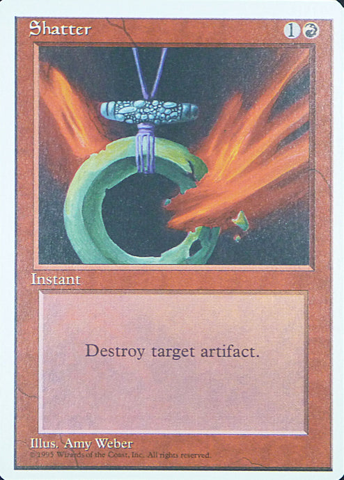 Magic the Gathering: Fourth Edition

Shatter Fourth C0219