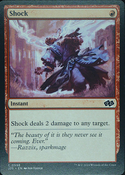 Magic the Gathering: Foundations Jumpstart

Shock J25 C0598