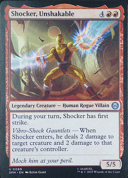 Magic the Gathering: Spider-Man

Shocker, Unshakable SPM U0089