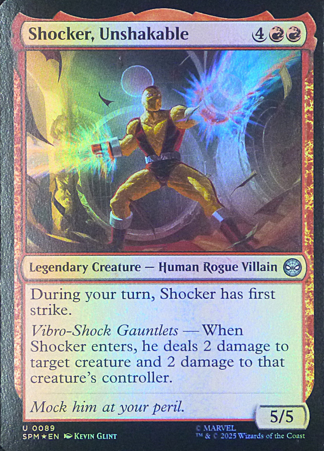 Magic the Gathering: Spider-Man

Shocker, Unshakable SPM U0089 - Foil