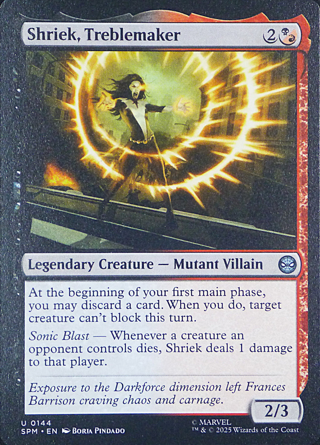Magic the Gathering: Spider-Man

Shriek, Treblemaker SPM U0144