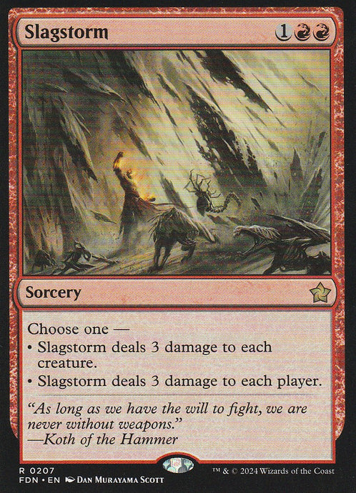 Magic the Gathering: Foundations Slagstorm FDN R0207 Non-Foil