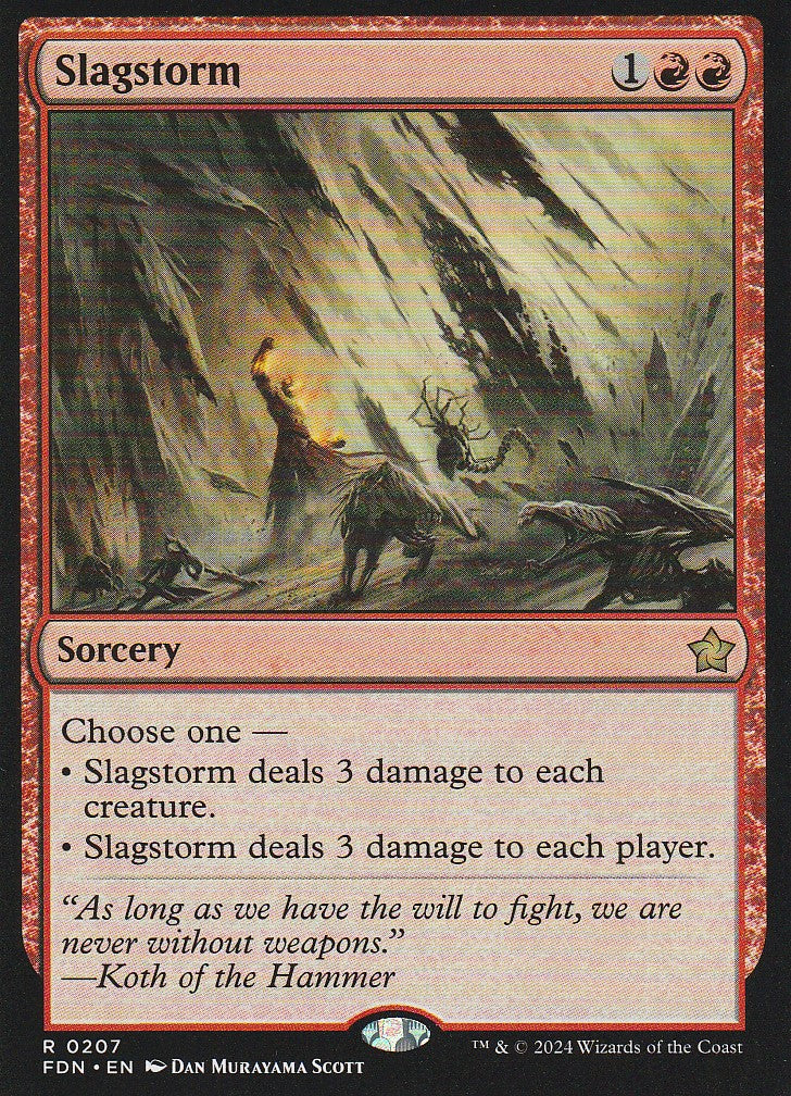 Magic the Gathering: Foundations Slagstorm FDN R0207 Non-Foil