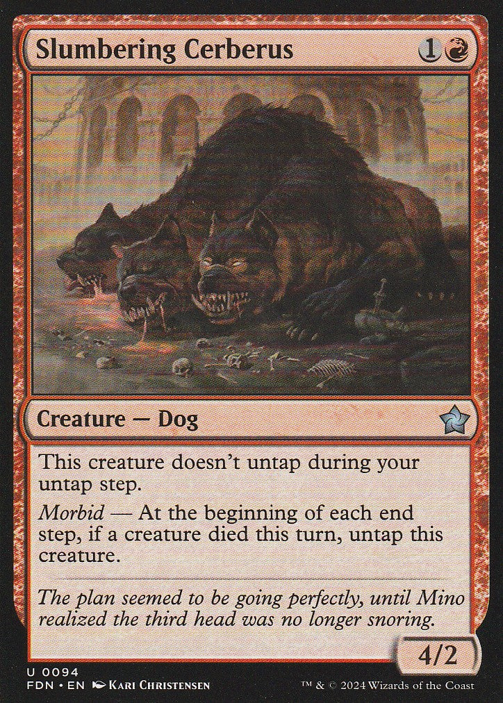 Magic the Gathering: Foundations Slumbering Cerberus FDN U0094 Non-Foil
