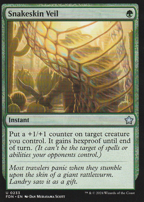 Magic the Gathering: Foundations Snakeskin Veil FDN U0233 Non-Foil