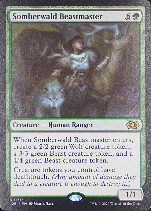 Magic the Gathering: Foundations Jumpstart

Somberwald Beastmaster J25 R0715