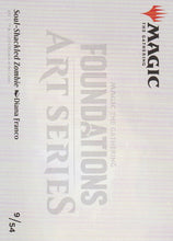 Load image into Gallery viewer, Magic the Gathering: Foundations Soul-Shackled Zombie Foundation Art Series 9 of 54 Back Side
