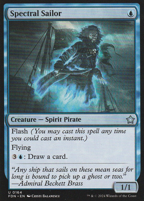 Magic the Gathering: Foundations Spectral Sailor FDN U0164 Non-Foil