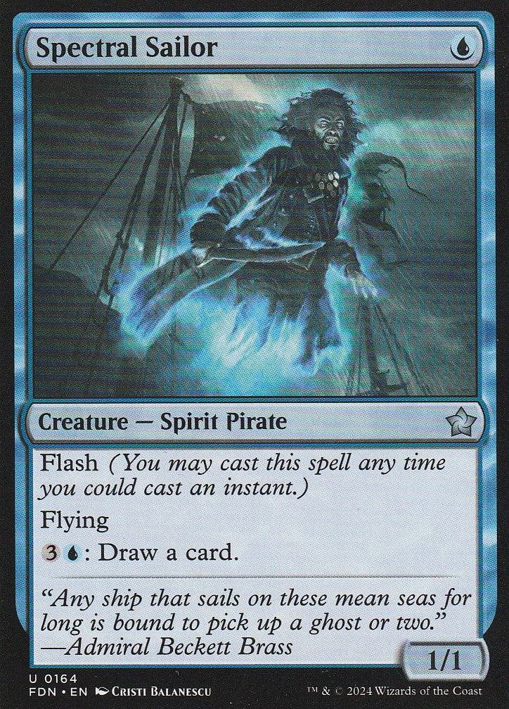 Magic the Gathering: Foundations Spectral Sailor FDN U0164 Non-Foil