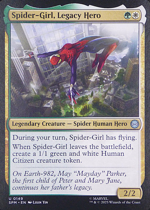 Magic the Gathering: Spider-Man

Spider-Girl, Legacy Hero SPM U0149