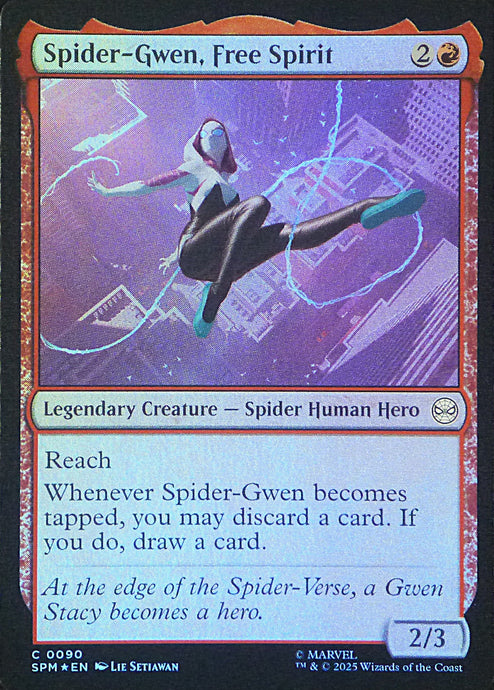 Magic the Gathering: Spider-Man

Spider-Gwen, Free Spirit SPM C0090 - Foil