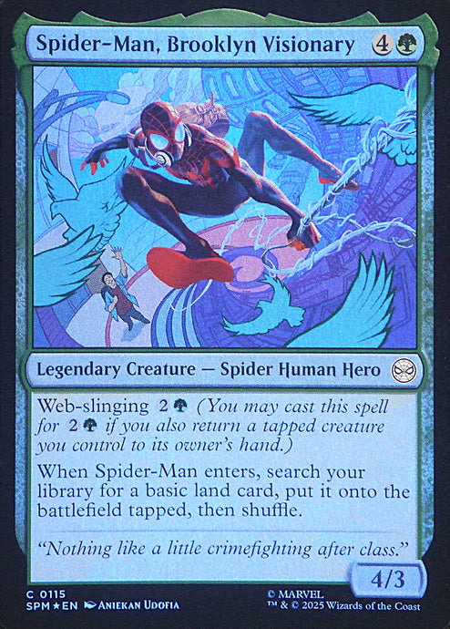 Magic the Gathering: Spider-Man

Spider-Man, Brooklyn Visionary SPM C0115 - Foil