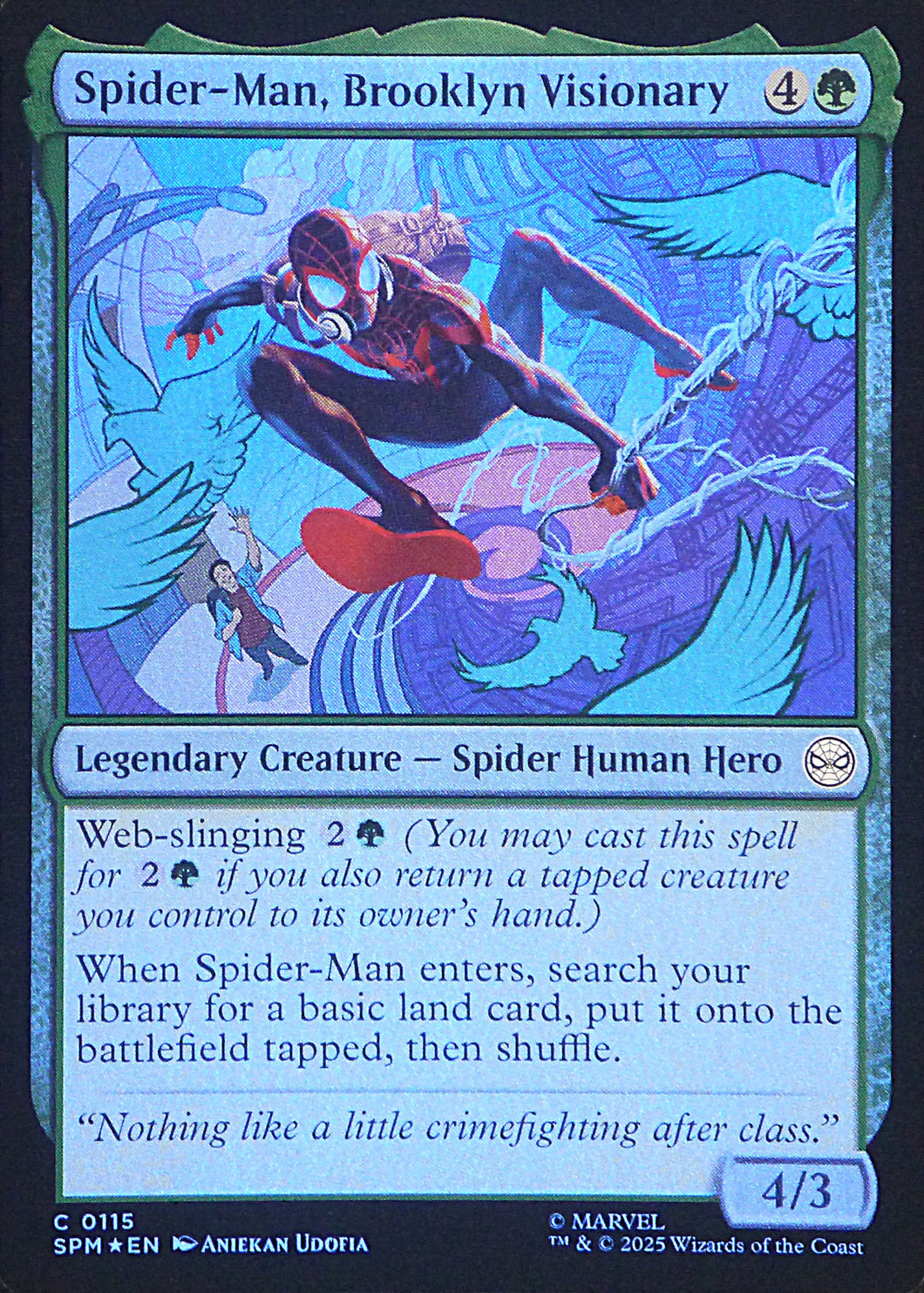 Magic the Gathering: Spider-Man

Spider-Man, Brooklyn Visionary SPM C0115 - Foil