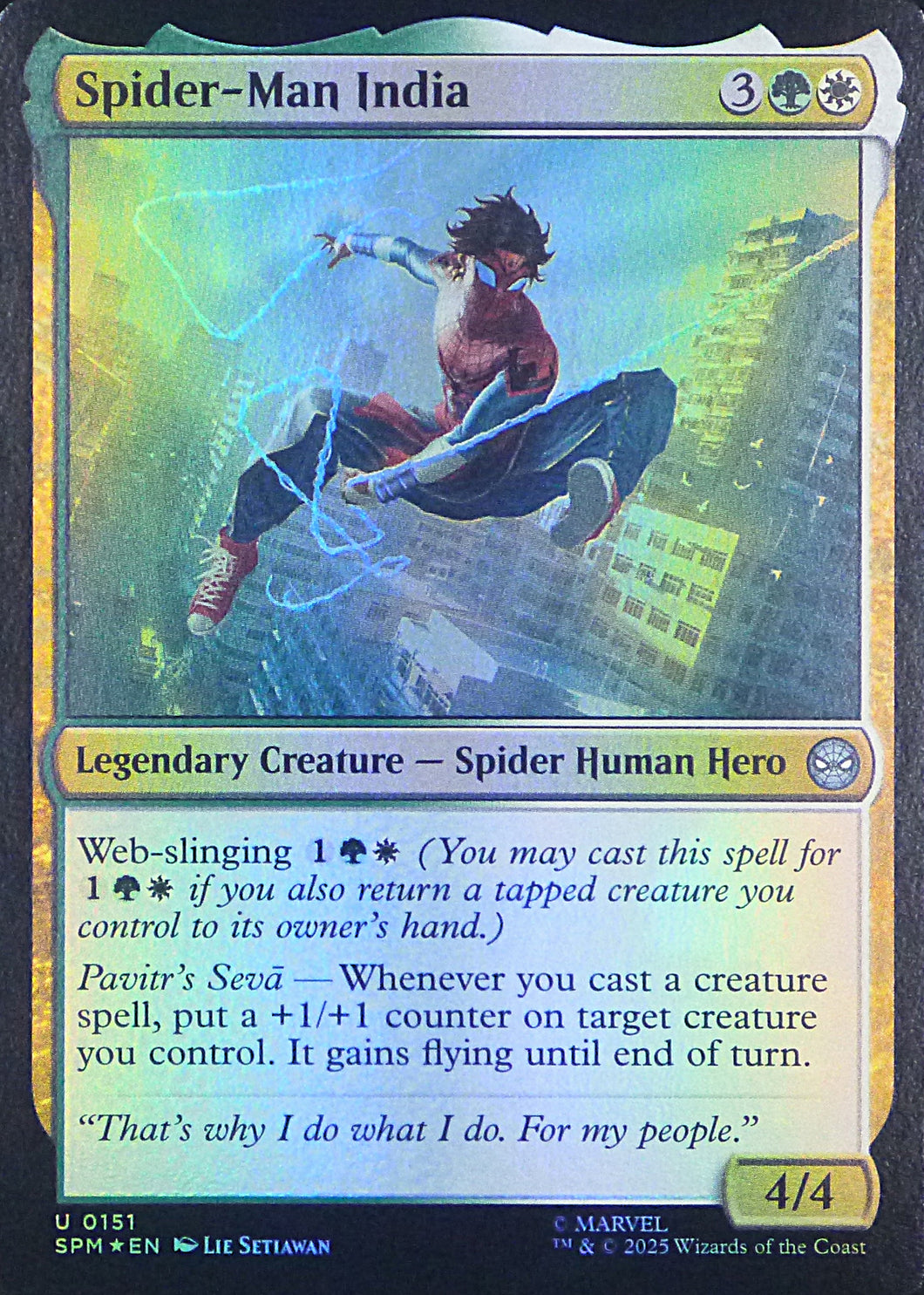 Magic the Gathering: Spider-Man

Spider-Man India SPM U0151 - Foil