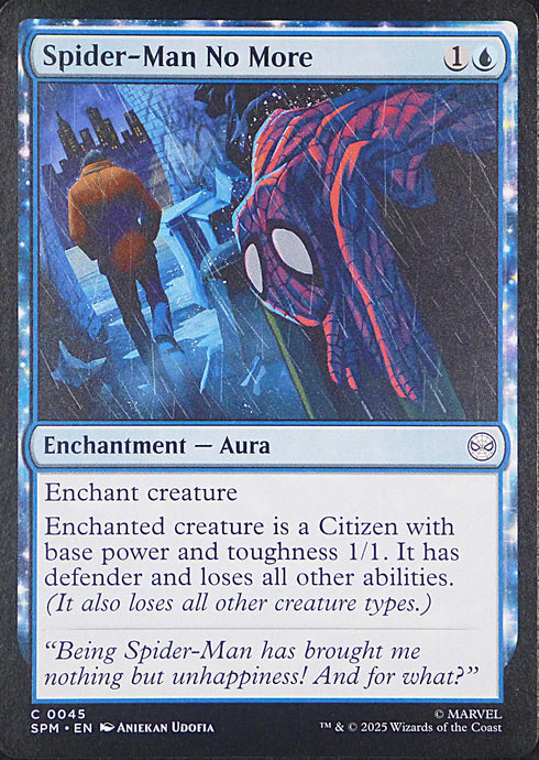 Magic the Gathering: Spider-Man

Spider-Man No More SPM C0045