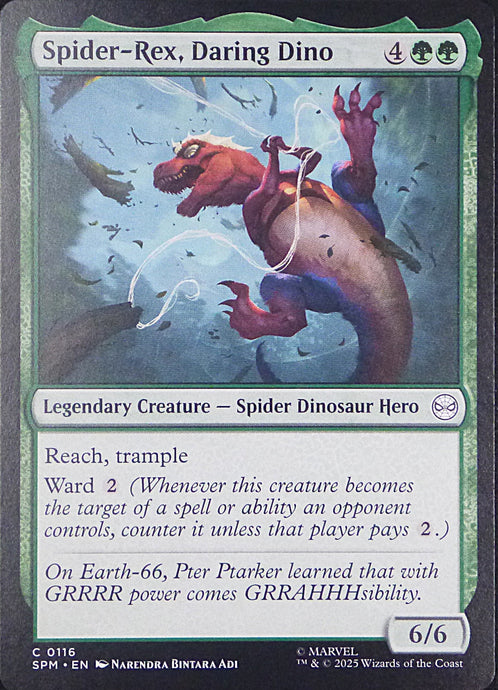 Magic the Gathering: Spider-Man

Spider-Rex, Daring Dino SPM C0116