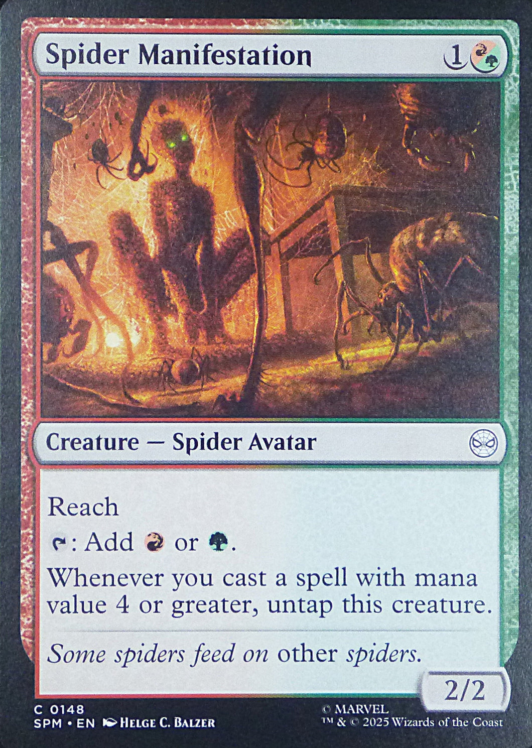 Magic the Gathering: Spider-Man

Spider Manifestation SPM C0148