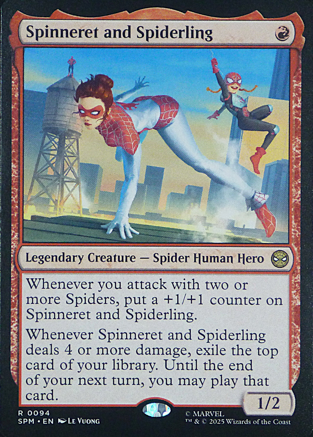 Magic the Gathering: Spider-Man

Spinneret and Spiderling SPM R0094