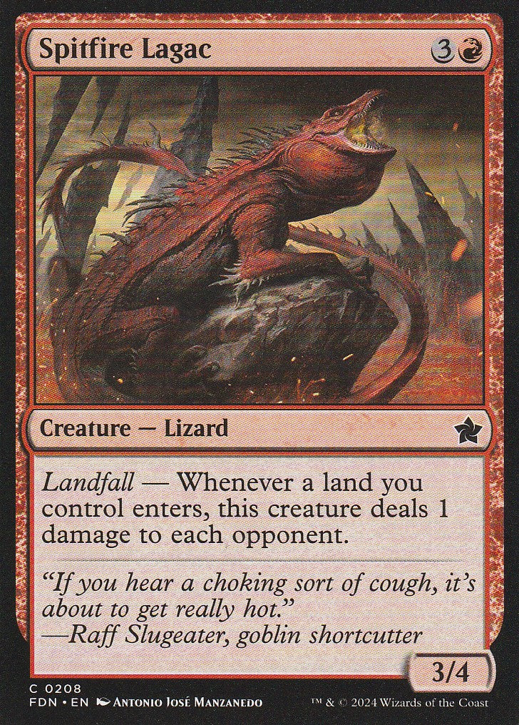 Magic the Gathering: Foundations Spitfire Lagac C0208 Non-Foil