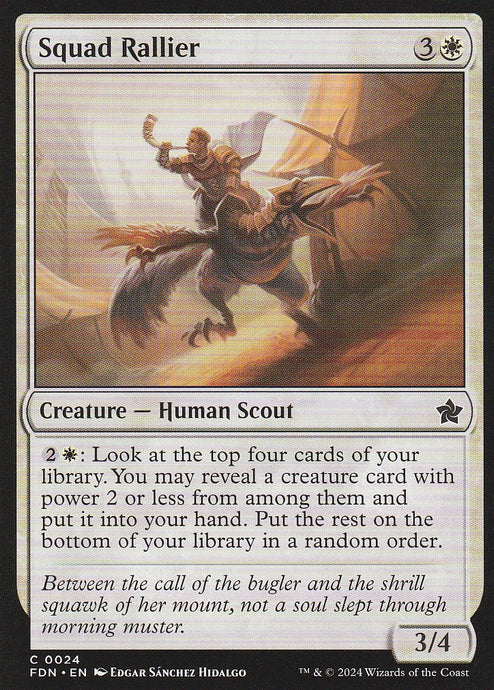 Magic the Gathering: Foundations Squad Rallier C0024 Non-Foil