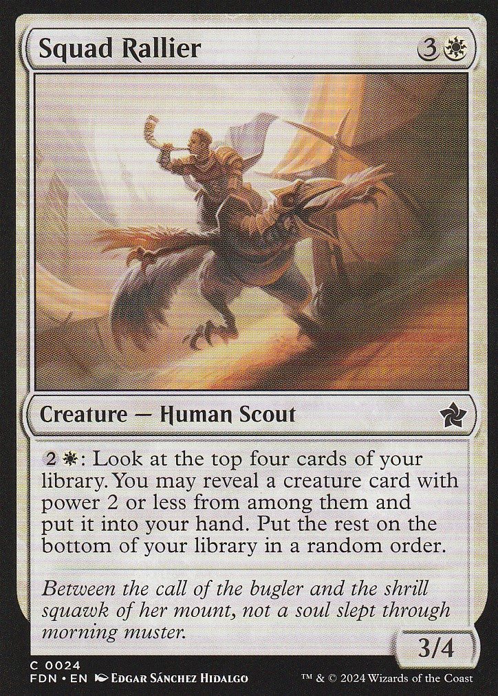 Magic the Gathering: Foundations Squad Rallier C0024 Non-Foil