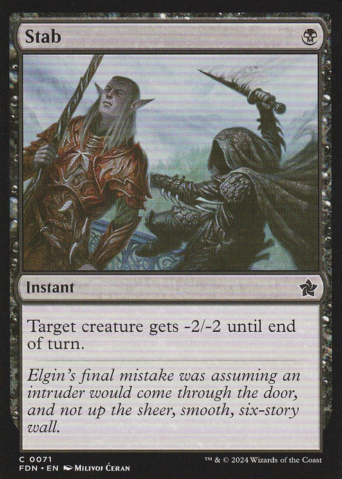 Magic the Gathering: Foundations Stab FDN C0071 Non-Foil