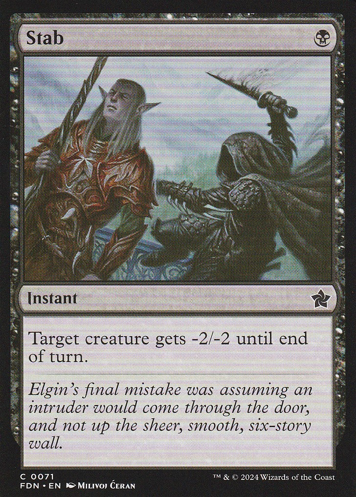 Magic the Gathering: Foundations Stab FDN C0071 Non-Foil