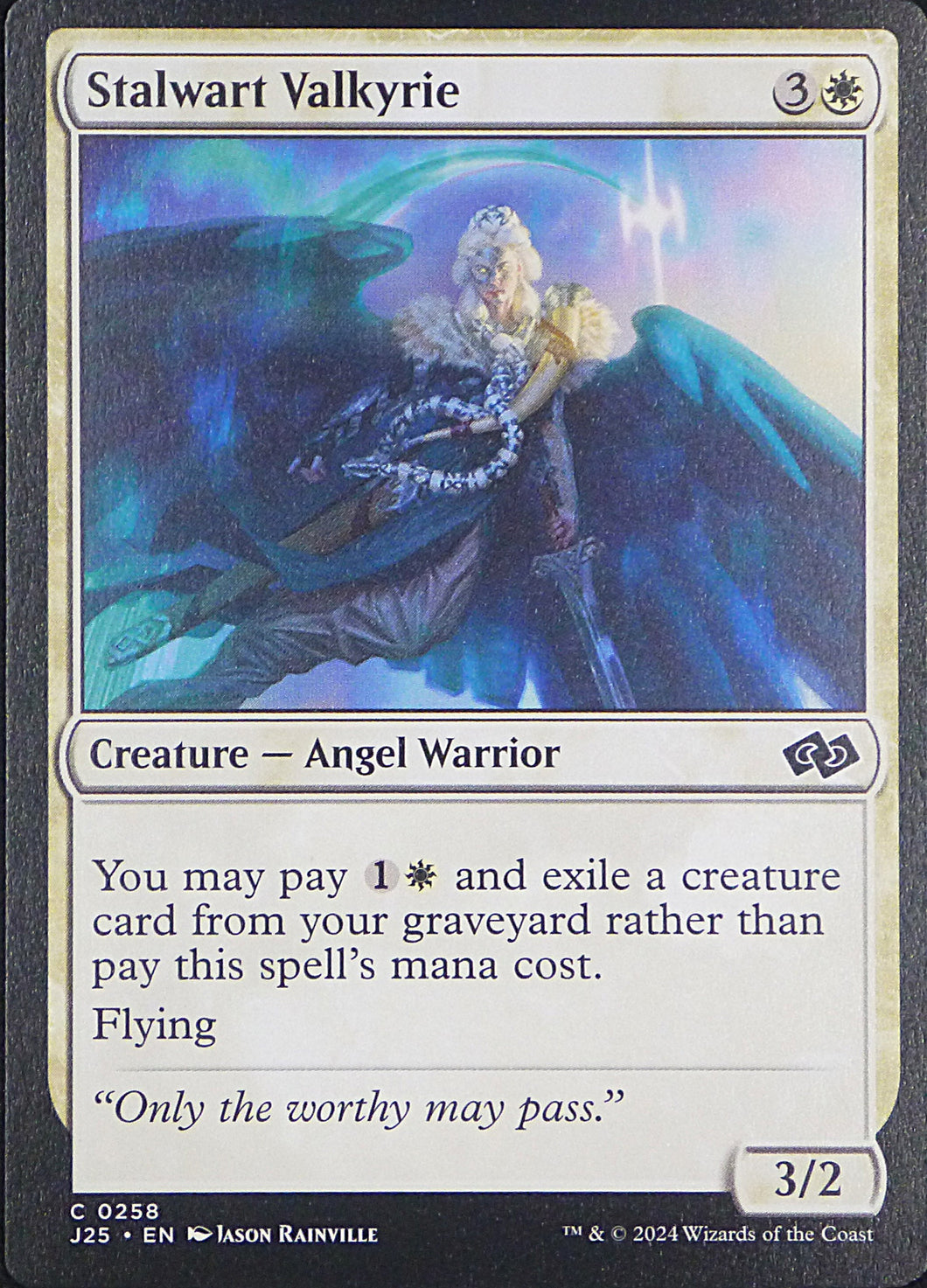 Magic the Gathering: Foundations Jumpstart

Stalwart Valkyrie J25 C0258