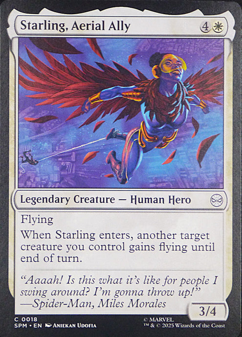 Magic the Gathering: Spider-Man

Starling, Aerial Ally SPM C0018