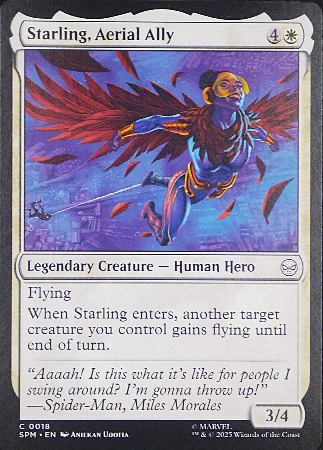 Magic the Gathering: Spider-Man

Starling, Aerial Ally SPM C0018