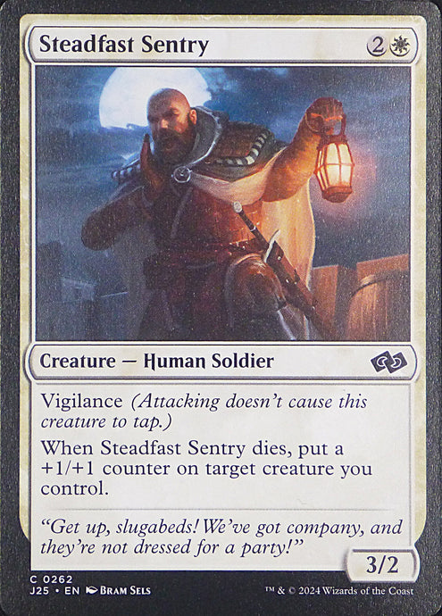 Magic the Gathering: Foundations Jumpstart

Steadfast Sentry J25 C0262