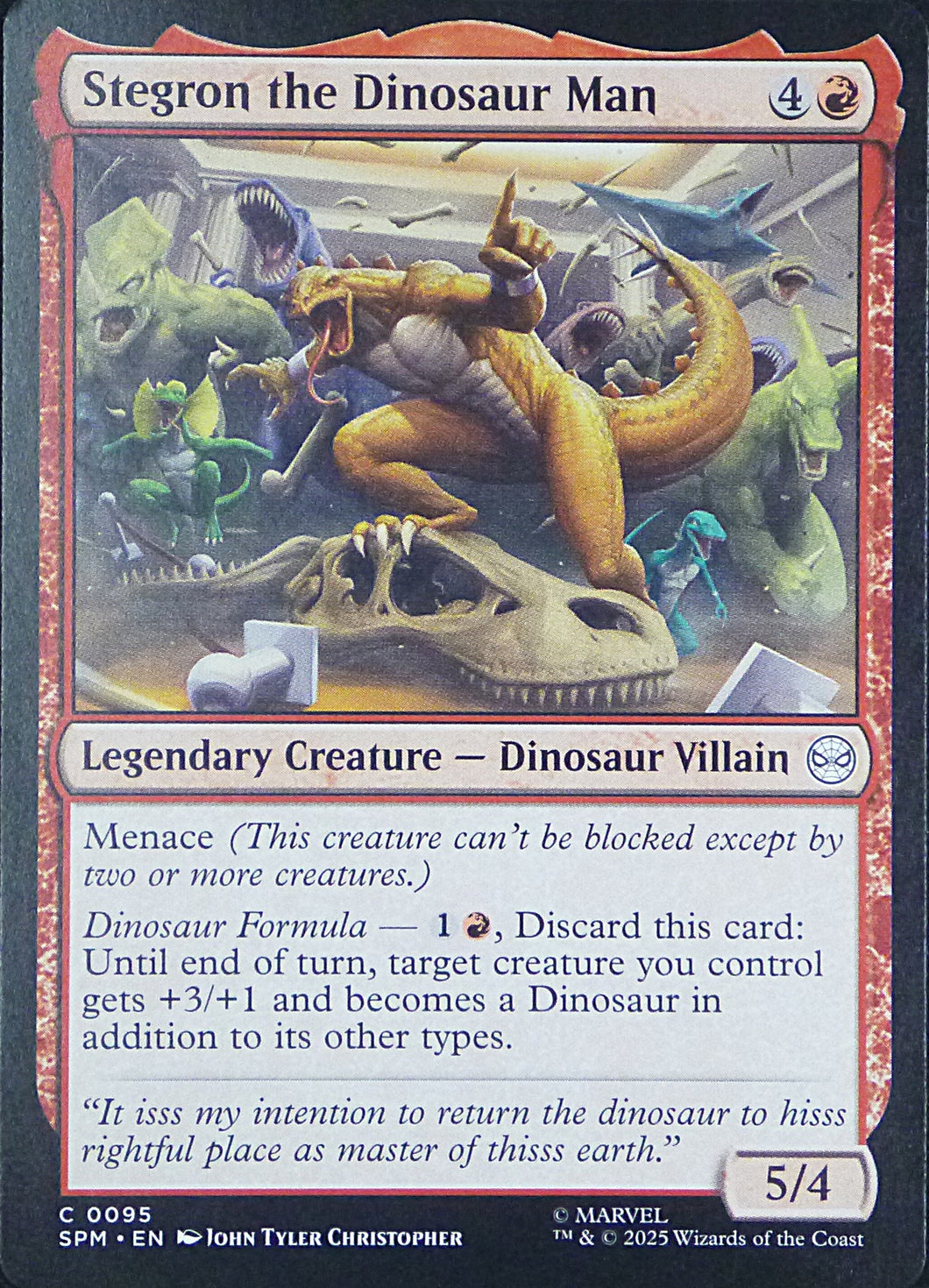 Magic the Gathering: Spider-Man

Stegron the Dinosaur Man SPM C0095